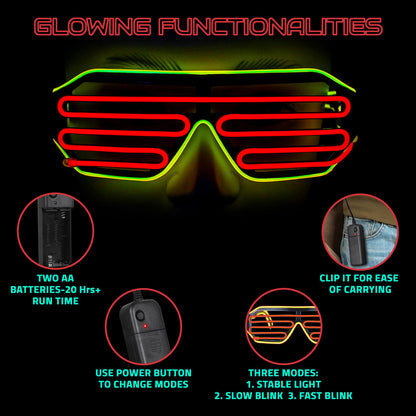 Rave Shade LED Glass