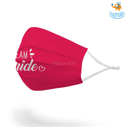 Team Bride Cotton Mask With Filter