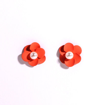 Pearl Kissed Petals Earrings