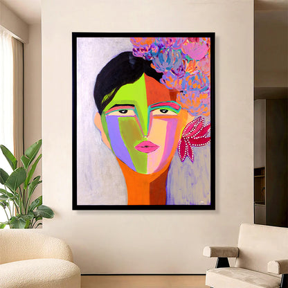 Serenity In Bloom Handmade Large Portrait